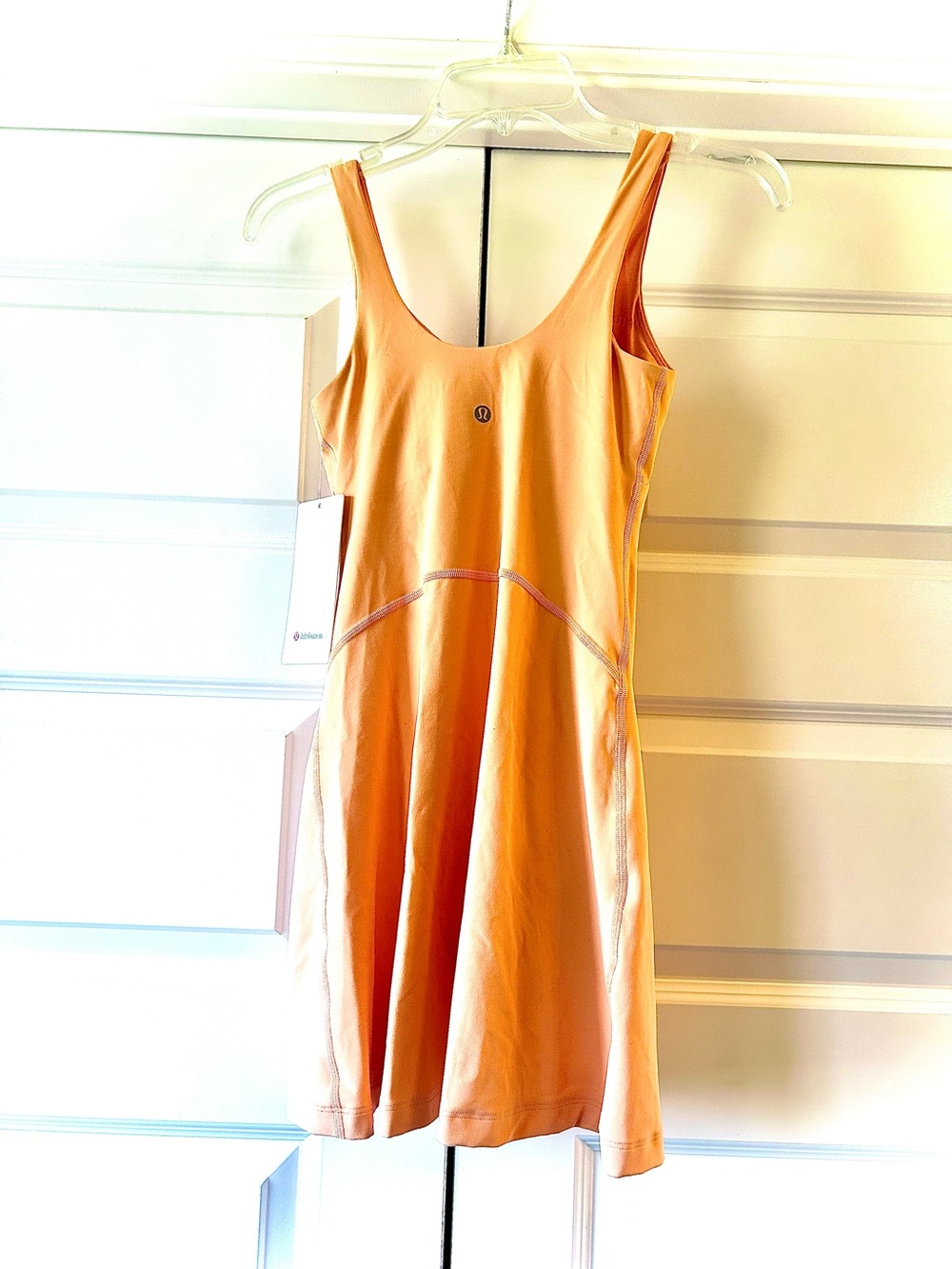 NWT LULULEMON Align Dress Athleisure Built-in Bra Shorts Peach Bellini 2,4 - Picture 7 of 10